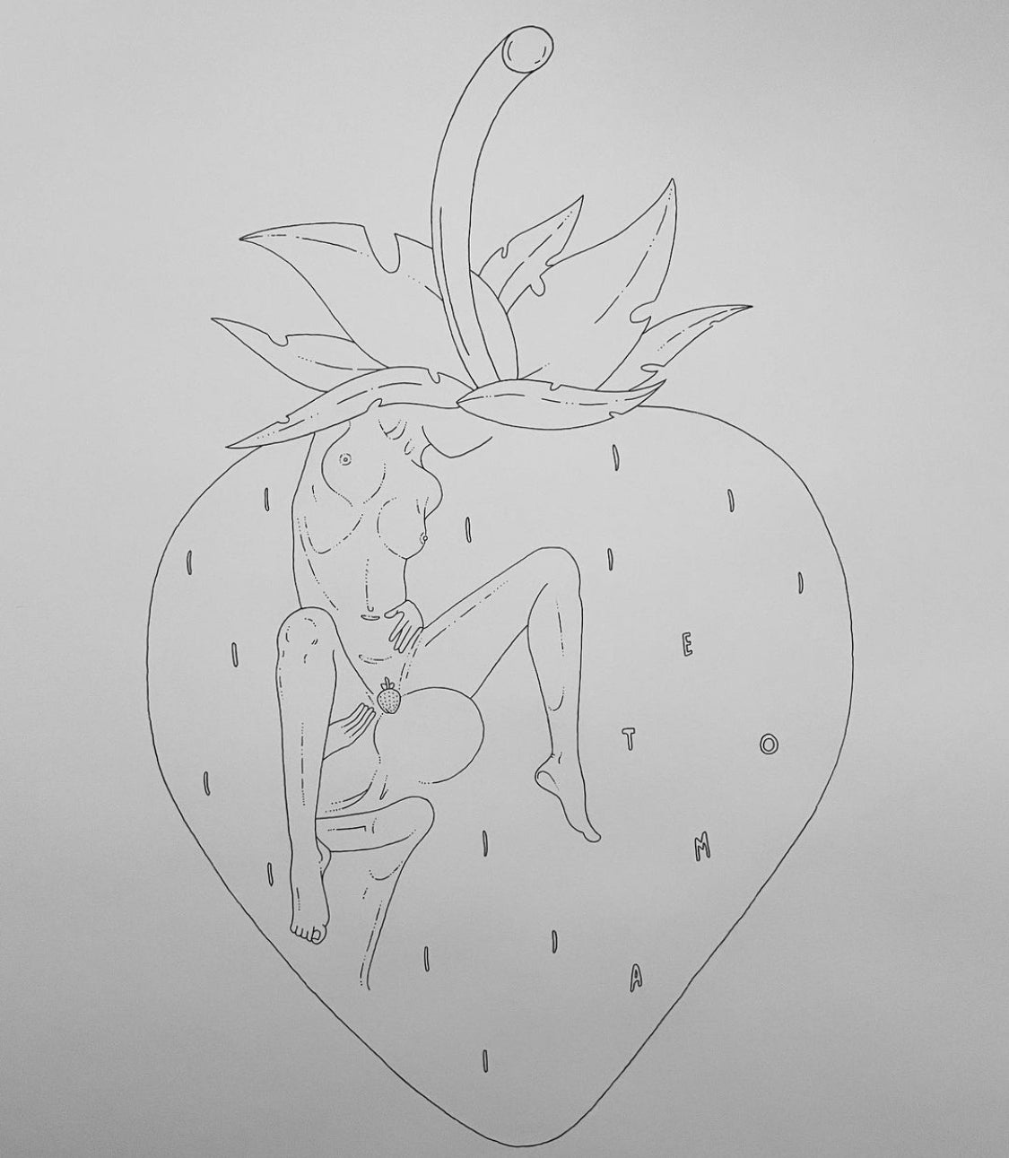“Strawberry” 8x11 Fine Art Print